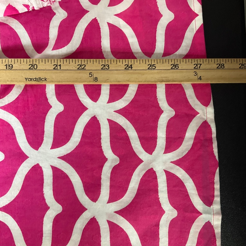 Vineyard Vines Tunic Top Women XS Pink Cotton Geometric Lace Trim Coastal Preppy - Picture 8 of 10